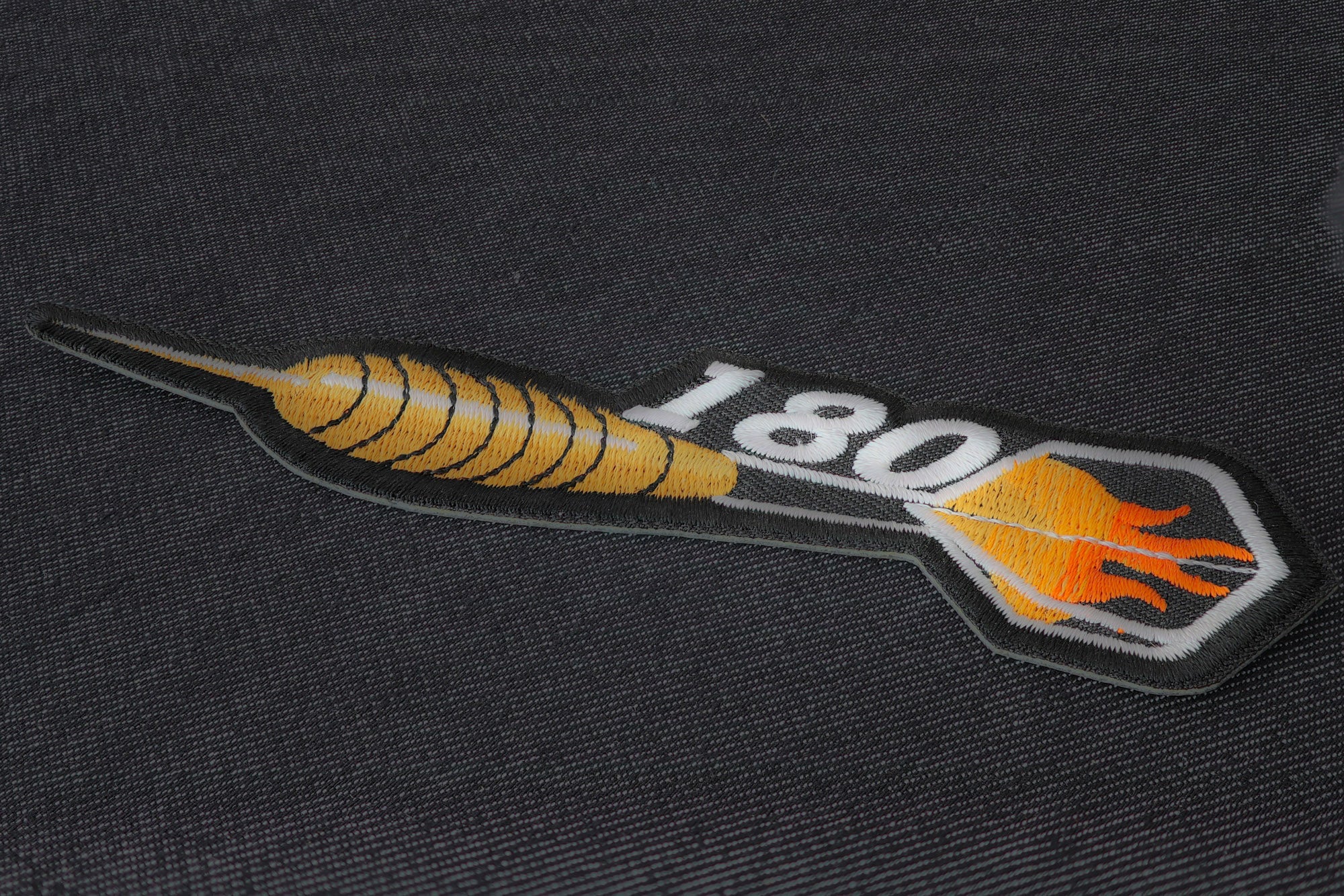 180 Dart Throw Embroidered Patch - Celebrate Your Perfect Score (  4 x 3 inches )